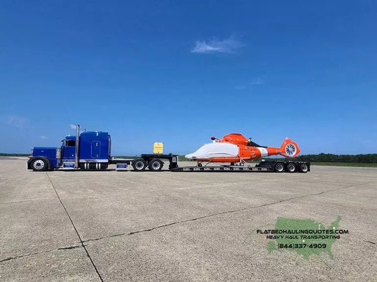 helicopter transport trailers, heavy equipment shipper, helicopter transportation services, flatbed trucking companies, flatbed moving company